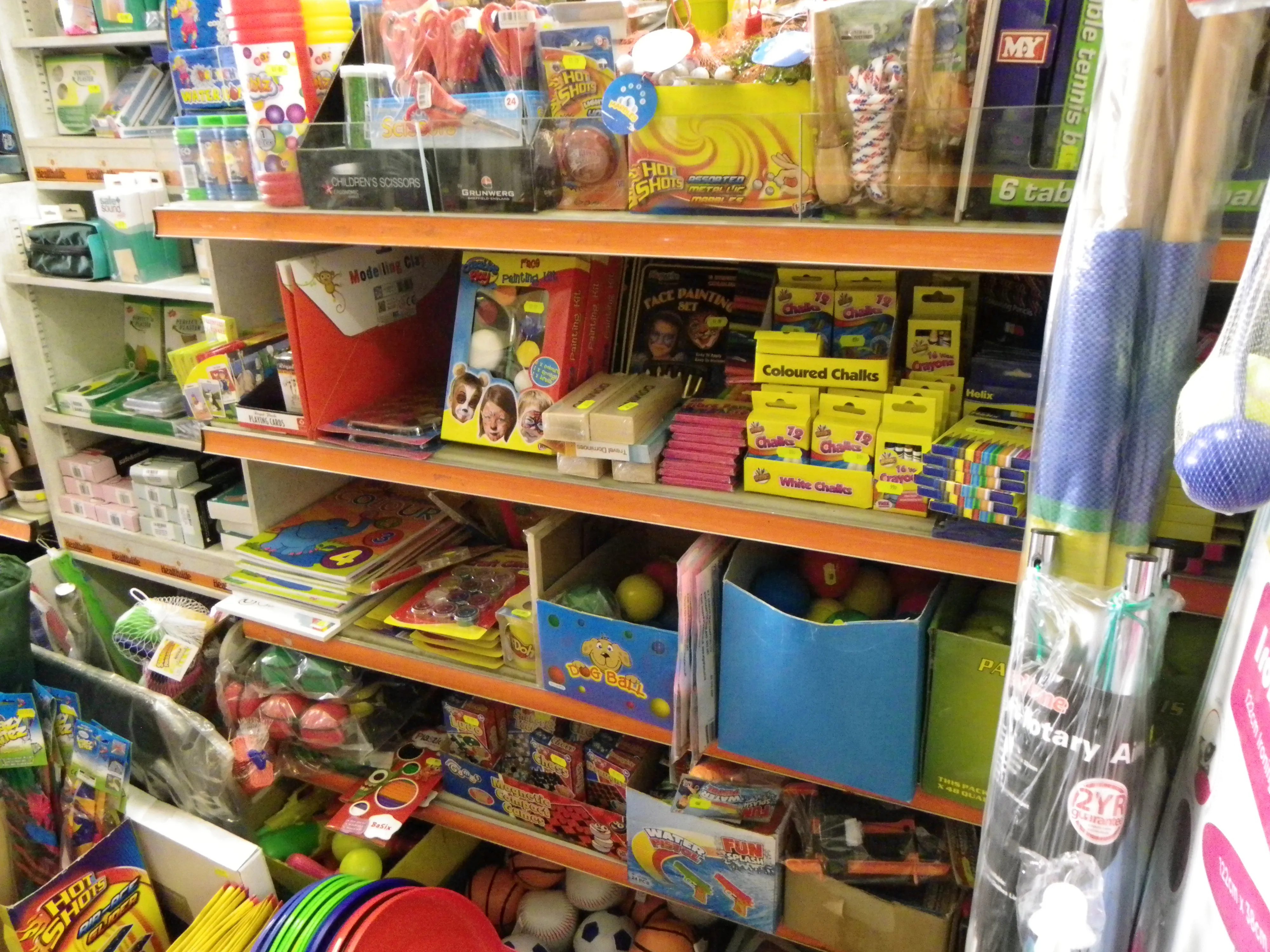 Children, Beach & Outdoors shelves in the shop