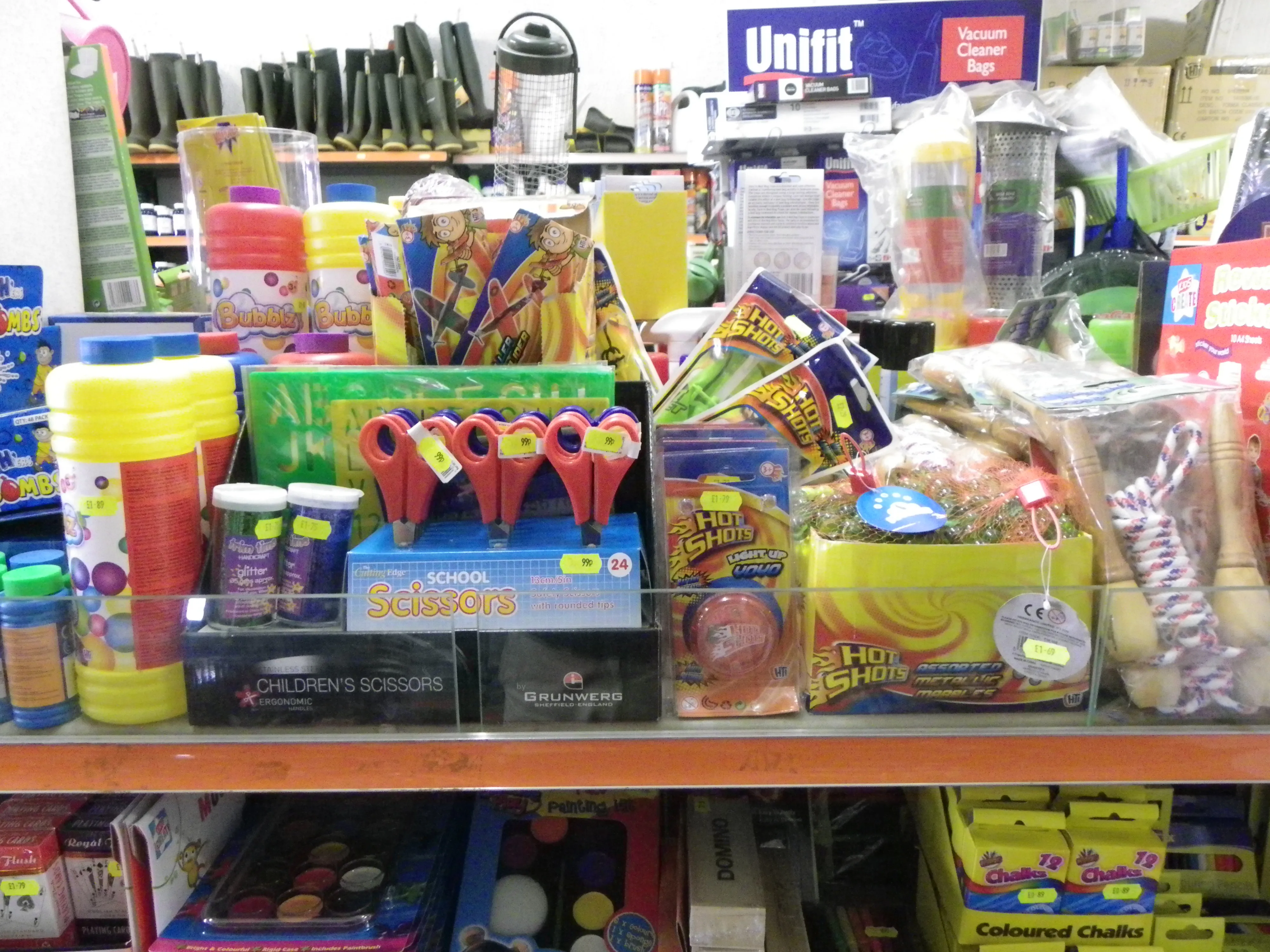 Children, Beach & Outdoors shelves in the shop