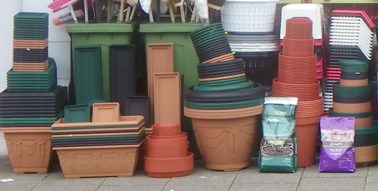 Gardening & Pest Control shelves in the shop